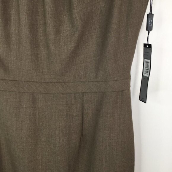 NWT Tahari  (Arthur S. Levine)  Taupe Beige Dress Size 10 - Picture 2 of 8